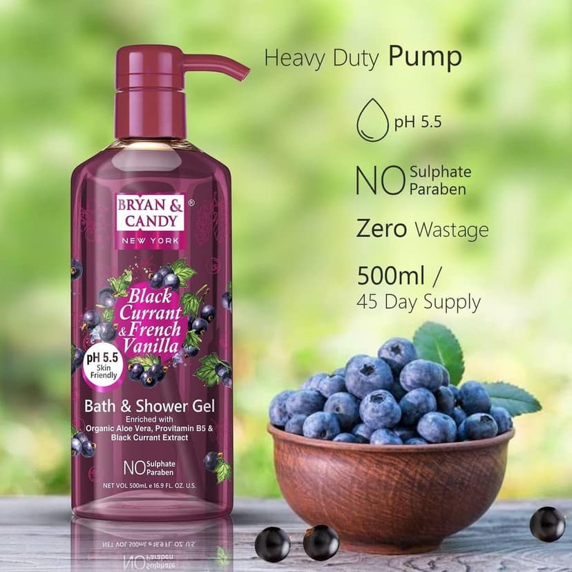 Bryan & Candy Black Currant Bath Shower Gel 500 Ml view 3