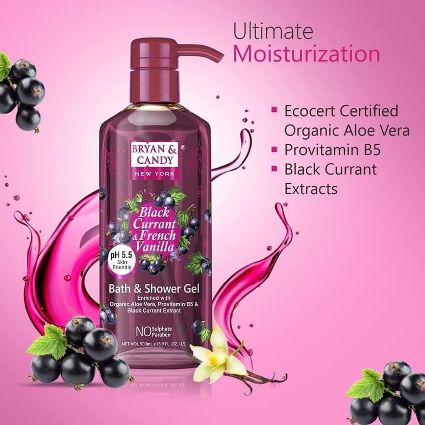 Bryan & Candy Black Currant Bath Shower Gel 500 Ml view 5