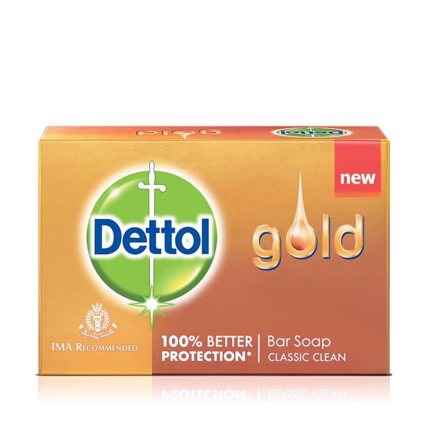 Dettol Gold Bar Classic Clean Soap, 75G view 2