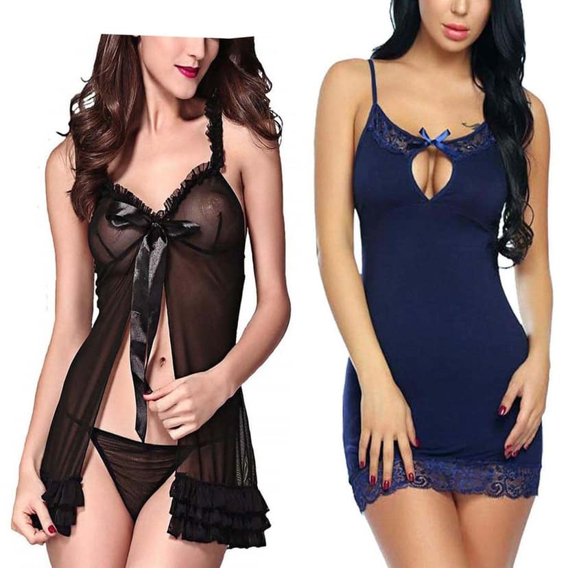 Nightwear Sleepwear lingerie women girls Combo Pack 2 view 4