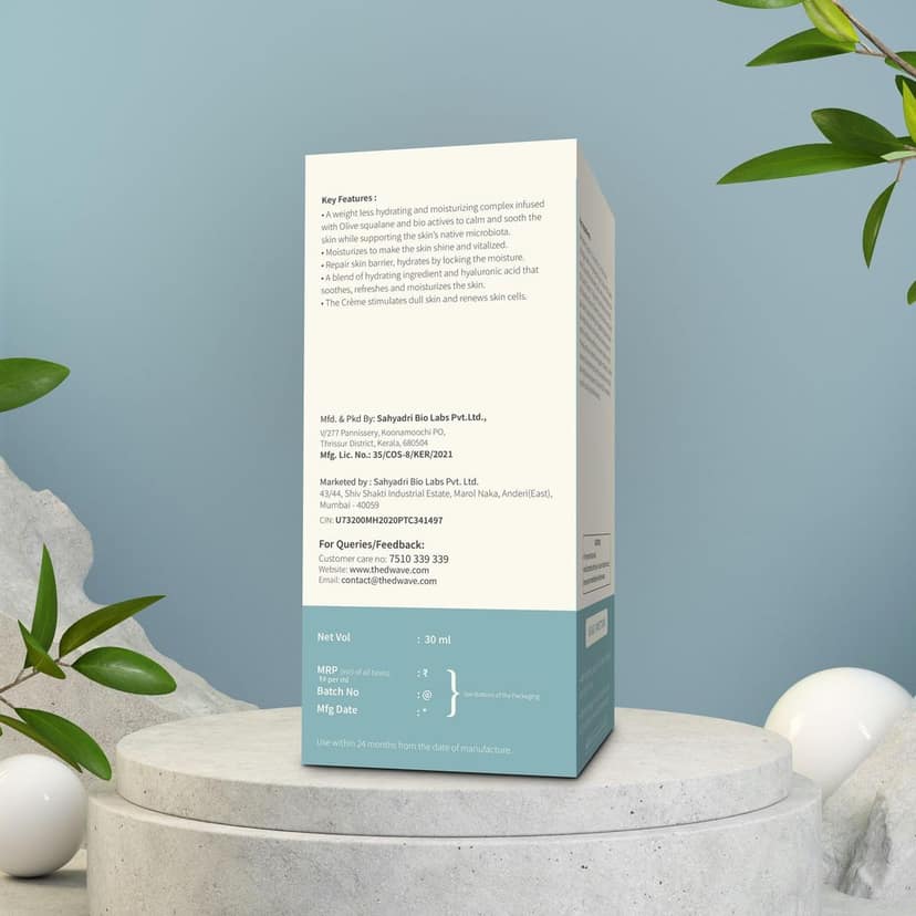 The D Wave Moisture Boost Gel CremeFor Men & Women -30ML | Formulated To Provide Weightless Hydration And Moisture To Your Skin | Suitable For Normal To Dry Skin view 5