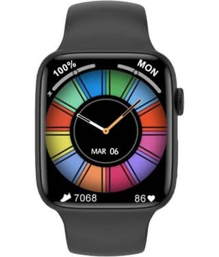 VEhop - 1.9 Inch HD Display with Call Function Black Smart Watch