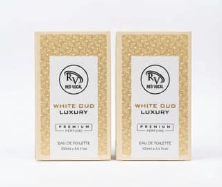 Red Vocal White Oud Luxury Eau De Toilette – Unisex 100ml (Set of 2), Rich, Bold & Long-Lasting Fragrance