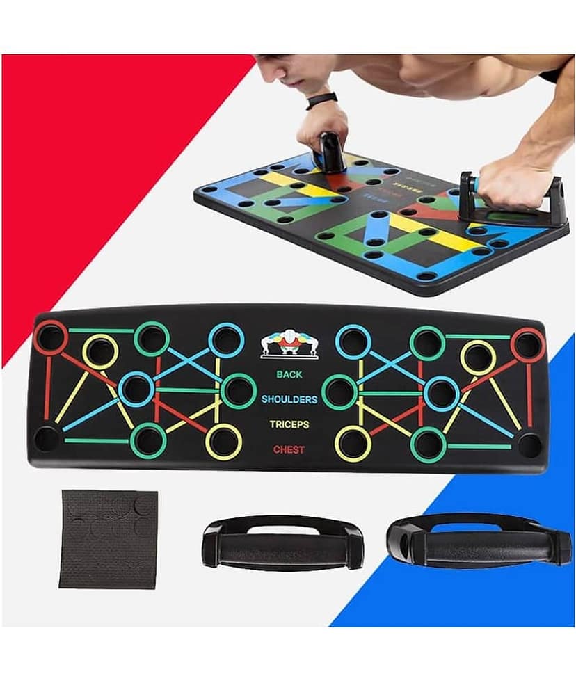 14 in 1 Push Up Bars Stand Board with Strong Grip Handle for Chest Press | Gym & Home Exercise | Strength Training, Dips/Push Up Stand for Men & Women
