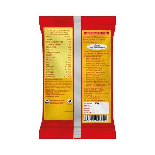 Bambino Vegetarian Vermicelli | Roasted Sewaiyan | 900 gm each | Pack of 2 | 1800 gm Pack view 3