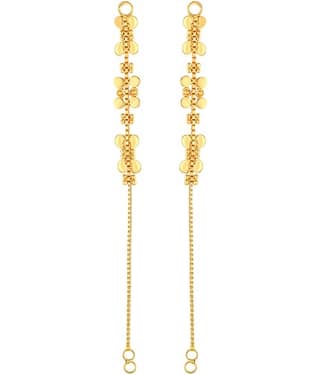 VIVASTRI Golden Threader Earrings ( Pack of 1 )