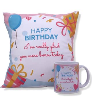 Ros - White Ceramic Gifting Printed Cushion