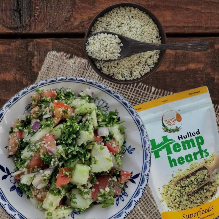 INDUS HEMP - Hemp Hearts/Hulled Hemp Seeds| 10g Protein | 12g Omegas 3 6 9 Per Serving | 20 Amino Acids | 100% Vegan and Organic view 6