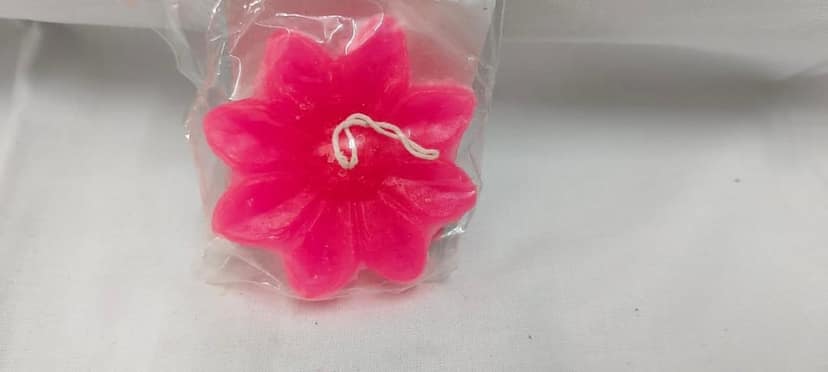 Red Flower Candle view 2