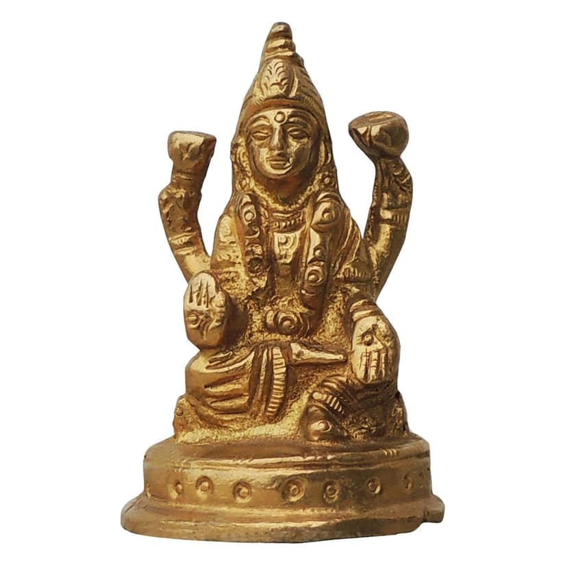 Brass Showpiece Laxmi Ji God Idol Statue (BSMAS269) view 2