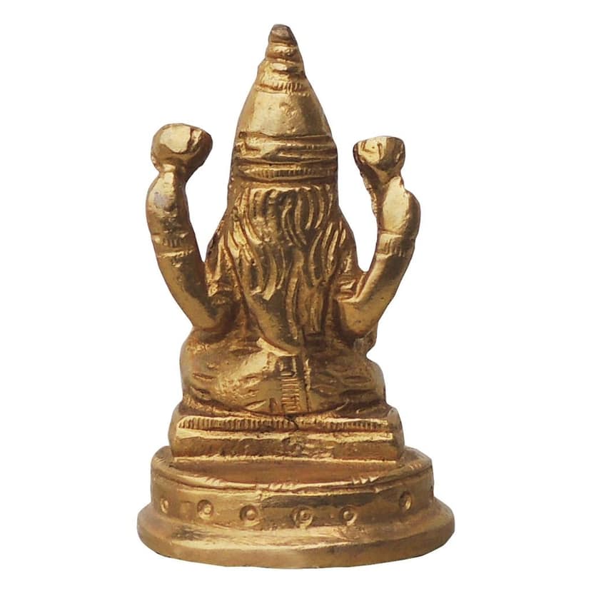 Brass Showpiece Laxmi Ji God Idol Statue (BSMAS269) view 3
