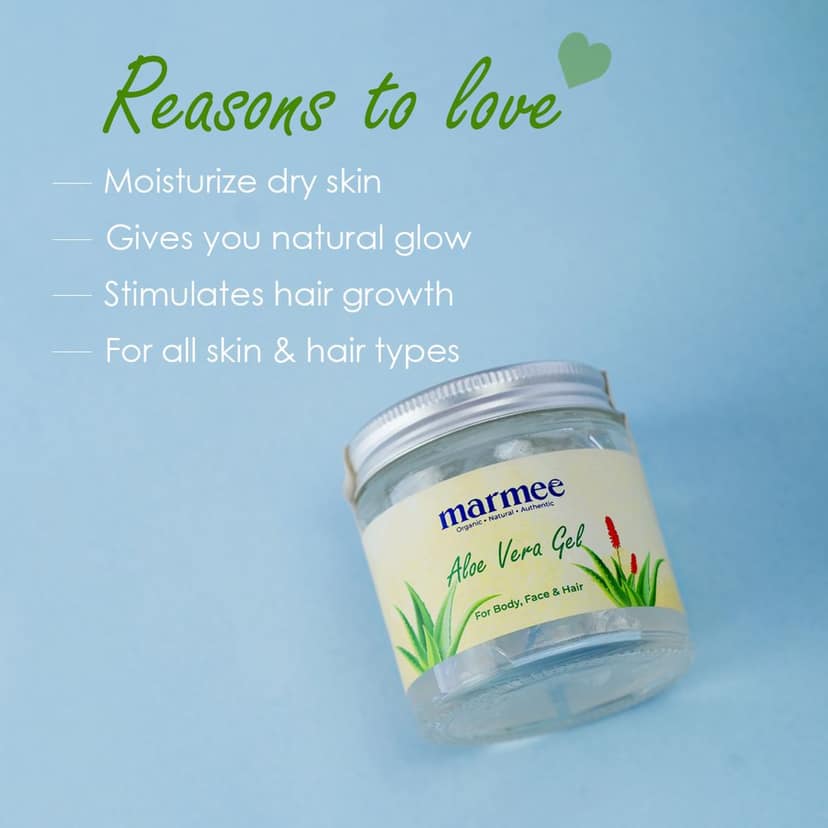 Marmee Aloe Vera Gel – Pure & Natural for Face, Body & Hair view 3
