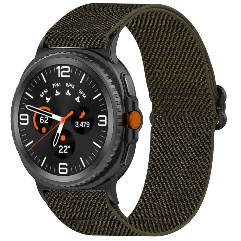 ZAPPER Elastic Nylon Watch Strap Compatible with Samsung Watch 8 & Watch 8 Classic – Breathable Stretchable Band with Metal Connectors, Comfortable Sport Loop for Men & Women