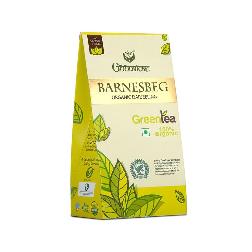 Goodricke Barnesbeg Organic Darjeeling Green Tea, 100 gm (Pack of 2) - undefined
