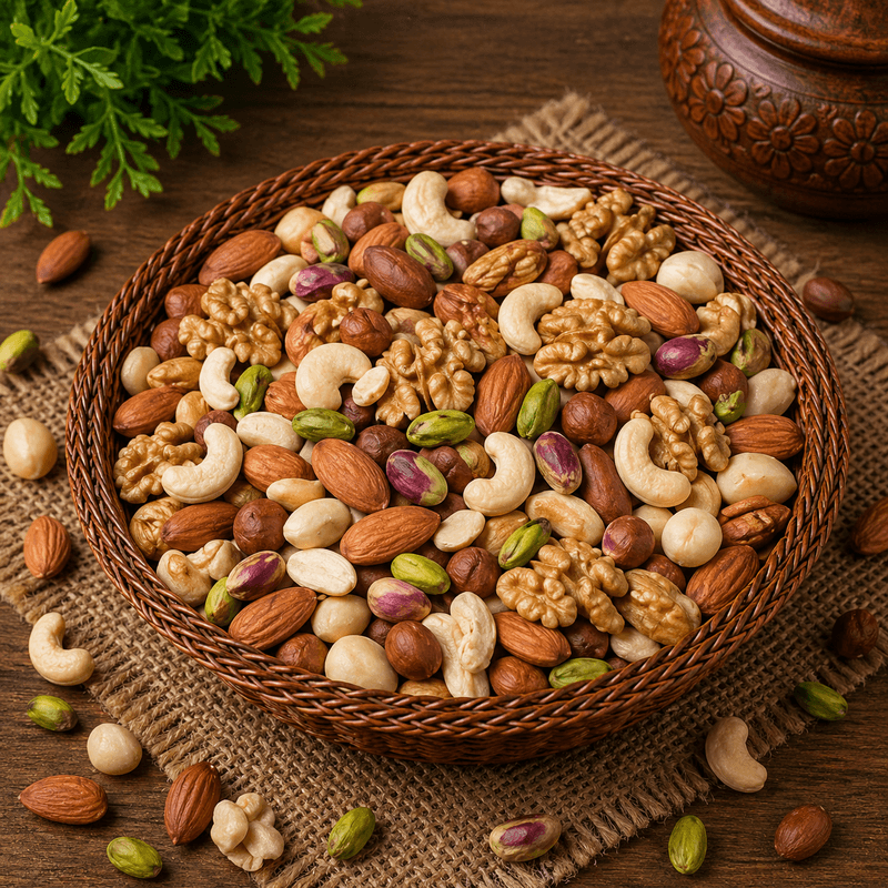 Premium Mixed Dry Fruits and Nuts Assortment (500g) | Nutrient-Rich Healthy Snack Mix | Daily Wellness