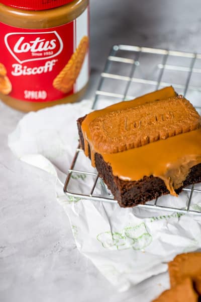 Lotus biscoff brownie