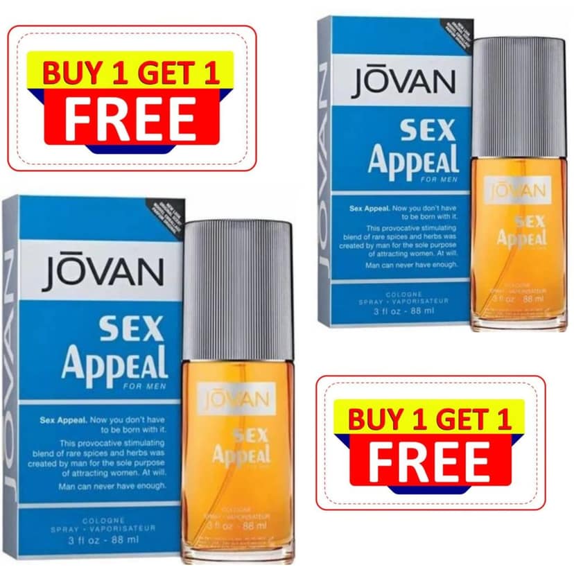 Jovan Sex Appeal 88ML Unisex Perfume Spray Special Offer Buy 1 Get 1 Free Perfume Limited Offer