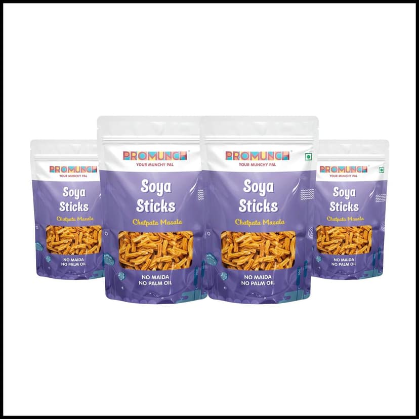 PROMUNCH Soya Sticks - Chatpata Masala (30g Each) view 7
