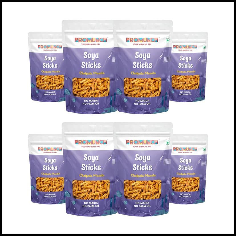 PROMUNCH Soya Sticks - Chatpata Masala (30g Each) view 8