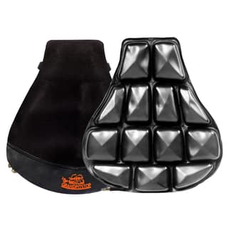 Grand Pitstop Polyester Inflatable Air Seat Cushion | Breathable Mesh Cover & Non-Skid Bottom | Ideal for Medical, Office, Home, Motorcycle, Car Lumbar Support, Black Grand Pitstop Polyester Inflatable Air Seat Cushion | Breathable Mesh Cover & Non-Skid