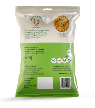 Richline Arhar Dal (Toor Dal), 1 Kg view 2