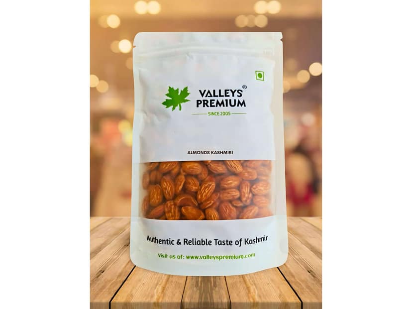 Valleys Premium Kashmiri Almond Kernels Oily and Sweet (Badam Giri) Almonds - 400 Gram view 3