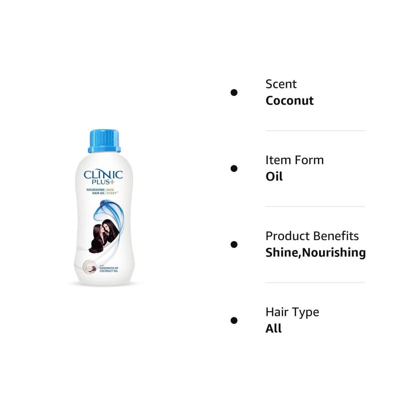 Clinic Plus Nourishing Hair Oil, 200Ml view 2