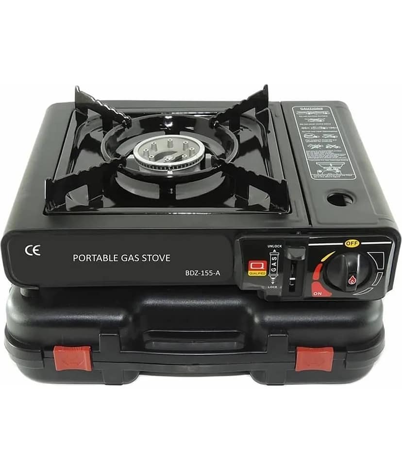 Portable Camping Stove With CarryIng Case | 2 IN Portable Camping Stove | Gas Powerd Single Burn Stove For Outdoor, Camping, Hiking, Traking