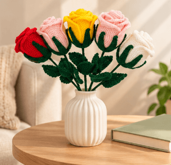 Handmade Decorative Rose Flower for Home Decoration and Gifting view 2