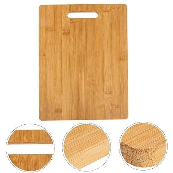 RK Natural Bamboo Wood Chopping Cutting Board - Extra Large 30x19cm | Eco-Friendly, Anti-Microbial, BPA-Free | Perfect for Kitchen Vegetables, Fruits & Cheese