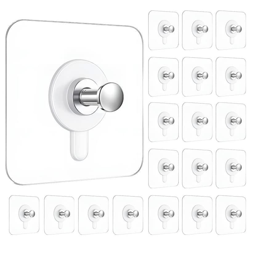 Stainless Steel Wall Hooks 20 Pcs – Ideal for Heavy Items & Easy Installation by Ruhi Import Store