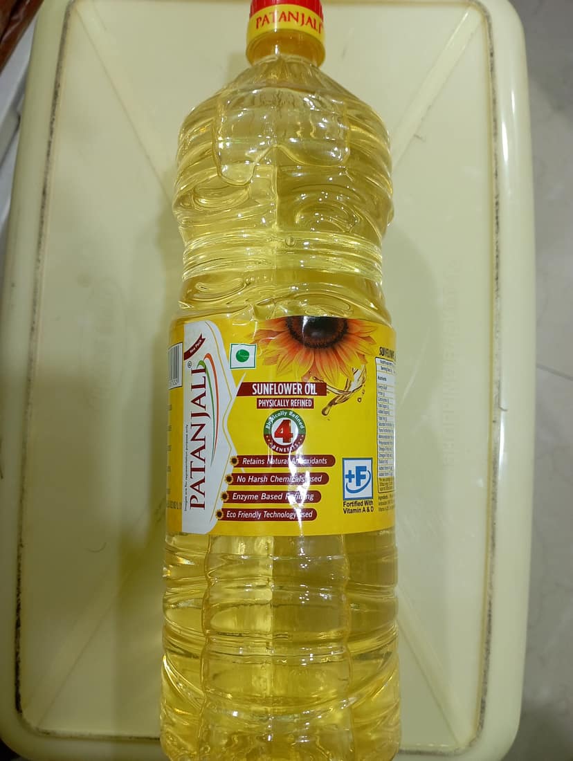 Patanjall Sunflower oil Physically refined 1L