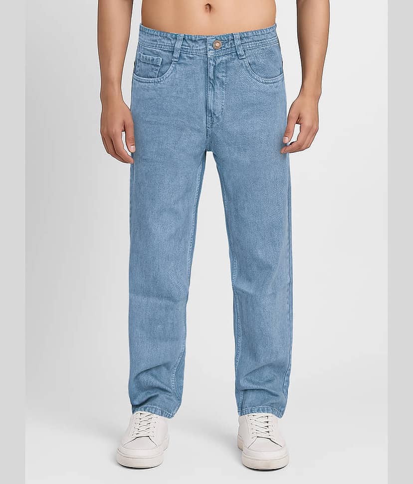 plounge Clean Look Men's Jeans - Blue ( Pack of 1 )
