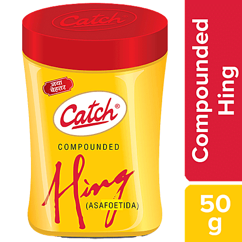Catch Hing/Asafoetida - Enhances Flavour & Aroma, 50 g Plastic Bottle