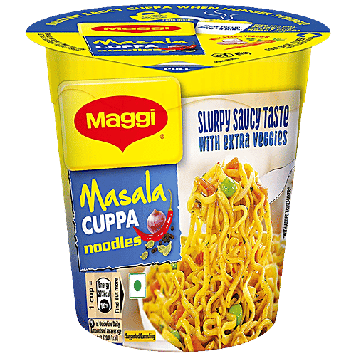 MAGGI Cuppa Noodles - Masala, Quick On-The-Go Snack, 70 g