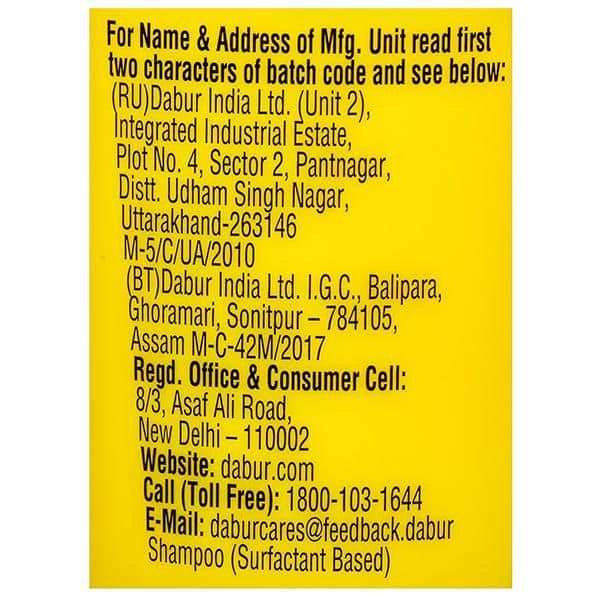 Dabur Vatika Naturals Lemon & Methi Anti Dandruff Shampoo 180 Ml view 2