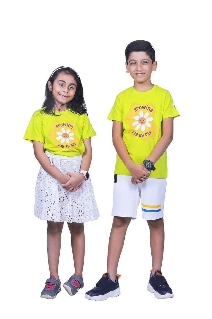 KUCHU Unisex Kids T-Shirt (10-11 Yearsears) | Super Combed Cotton-Modal Blend | Ultra-Comfortable & Breathable Fabric | Unique Digitally Printed "Growing" Design | Casual & Everyday Wear for Boys & Girls view 4