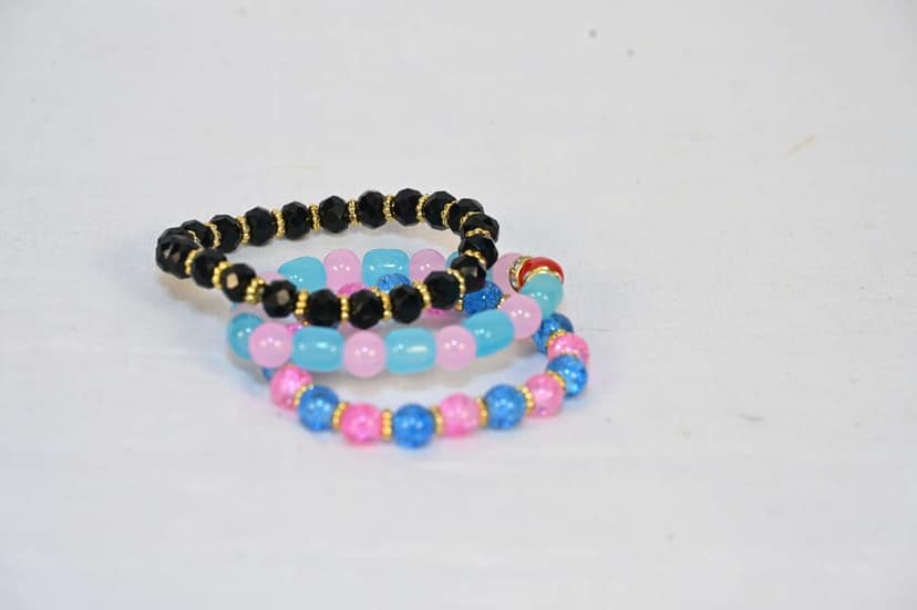 Set of 3 Beaded Bracelets view 2
