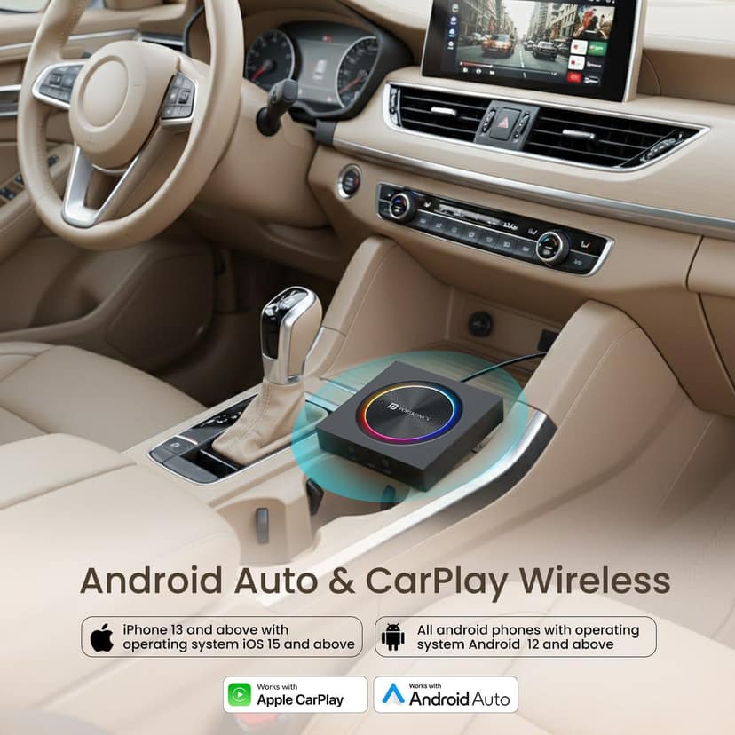 Portronics Tune Prime Stream YouTube, Netflix, JioHotstar on Car Screen, Converts Wired to Wireless, Qualcomm Octacore Snapdragon 662 Chipset, In-Built GPS, 4G SIM Slot, Android 14, 4GB RAM + 64GB ROM - Black view 2