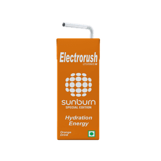 Electrorush x Sunburn Orange Hydration Energy Drink | 200ml Ready to Drink