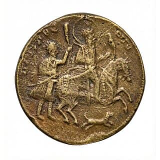 Sikh religious Guru Hargobind Singh Silver Plated Ancient India Coin Collection