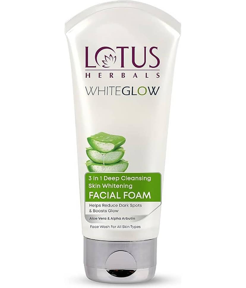 Lotus Herbals Whiteglow 3 In 1 Deep Cleaning Skin Whitening Facial Foam, For All Skin Types, 200ml view 2