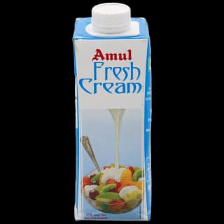 Amul Fresh Cream - 25% Milk Fat Low Fat, 250 Ml