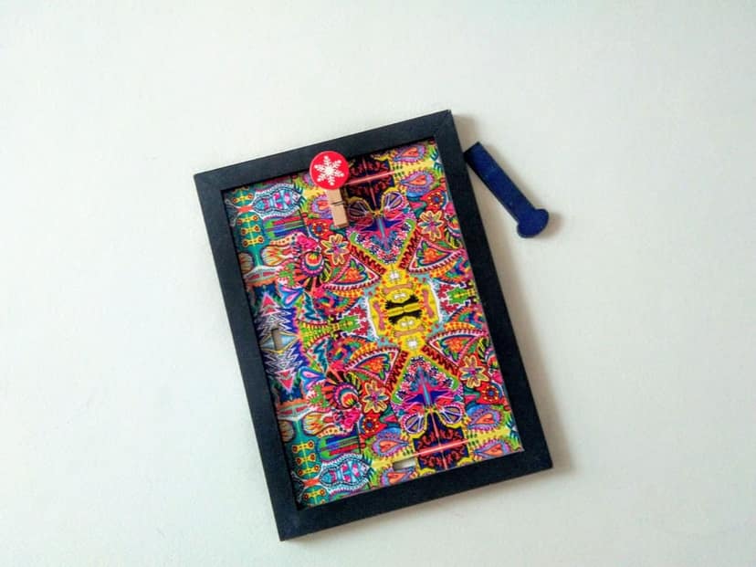 Spring Fiesta Artwork Photo Frame with Black Border