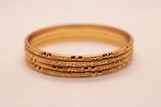 Gold Plated Bangle Set of 4 for Women