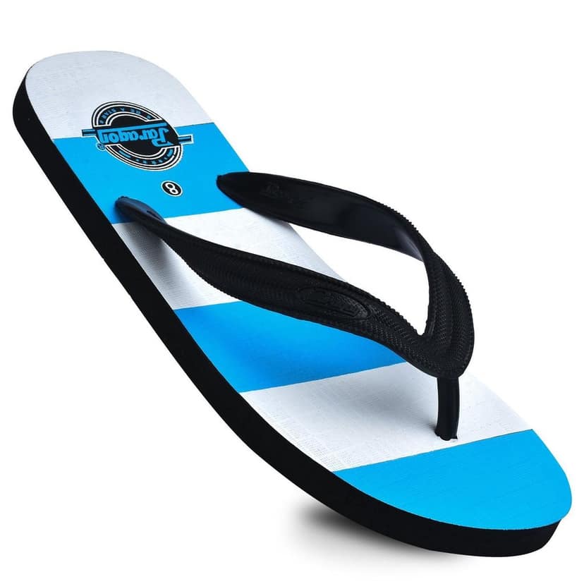 Paragon Blue Trendy Lightweight Casual Flip Flops for Men view 4