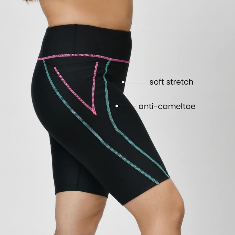 Tic Tac Cycling Shorts - Phoenix Black view 3