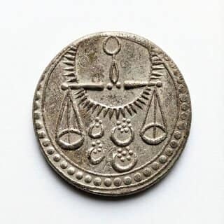 Taraju Symbol Zodiac/Rashi, Ancient India old Coin