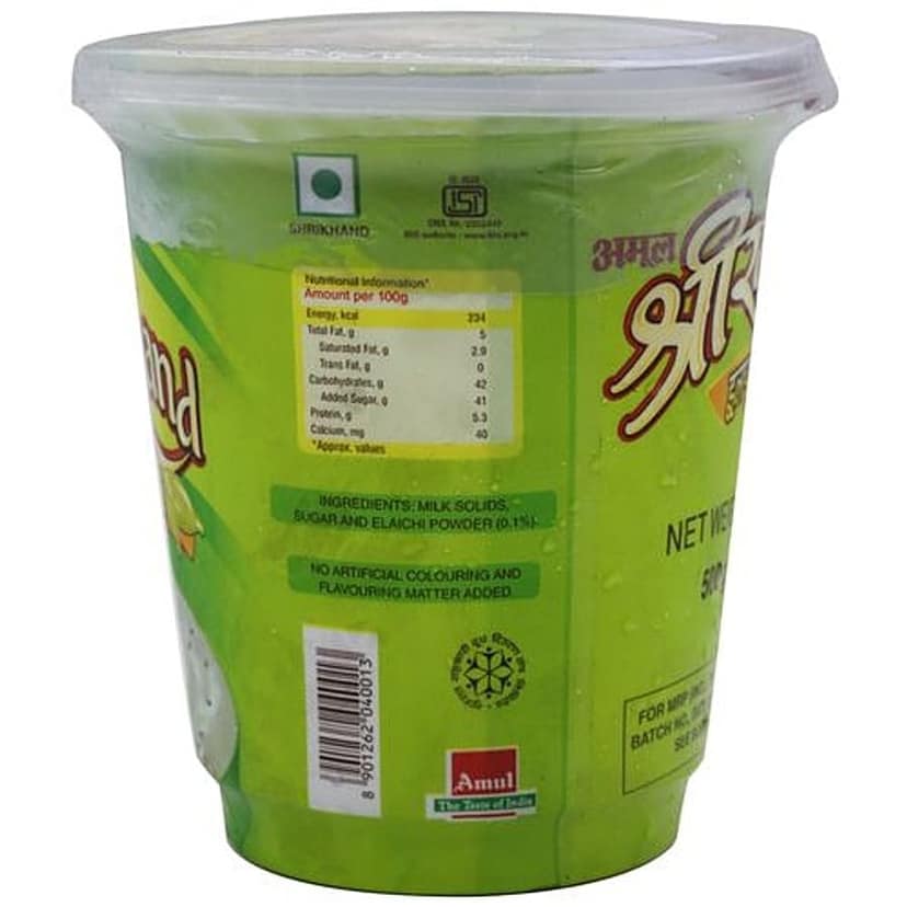 Amul Elaichi Shrikhand, 500 G Cup view 2