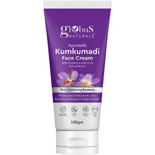 Globus Naturals Ayurvedic Kumkumadi Skin Lightening Face Cream Chemical Free Paraben Free Suitable For All Skin Types 100 gm
